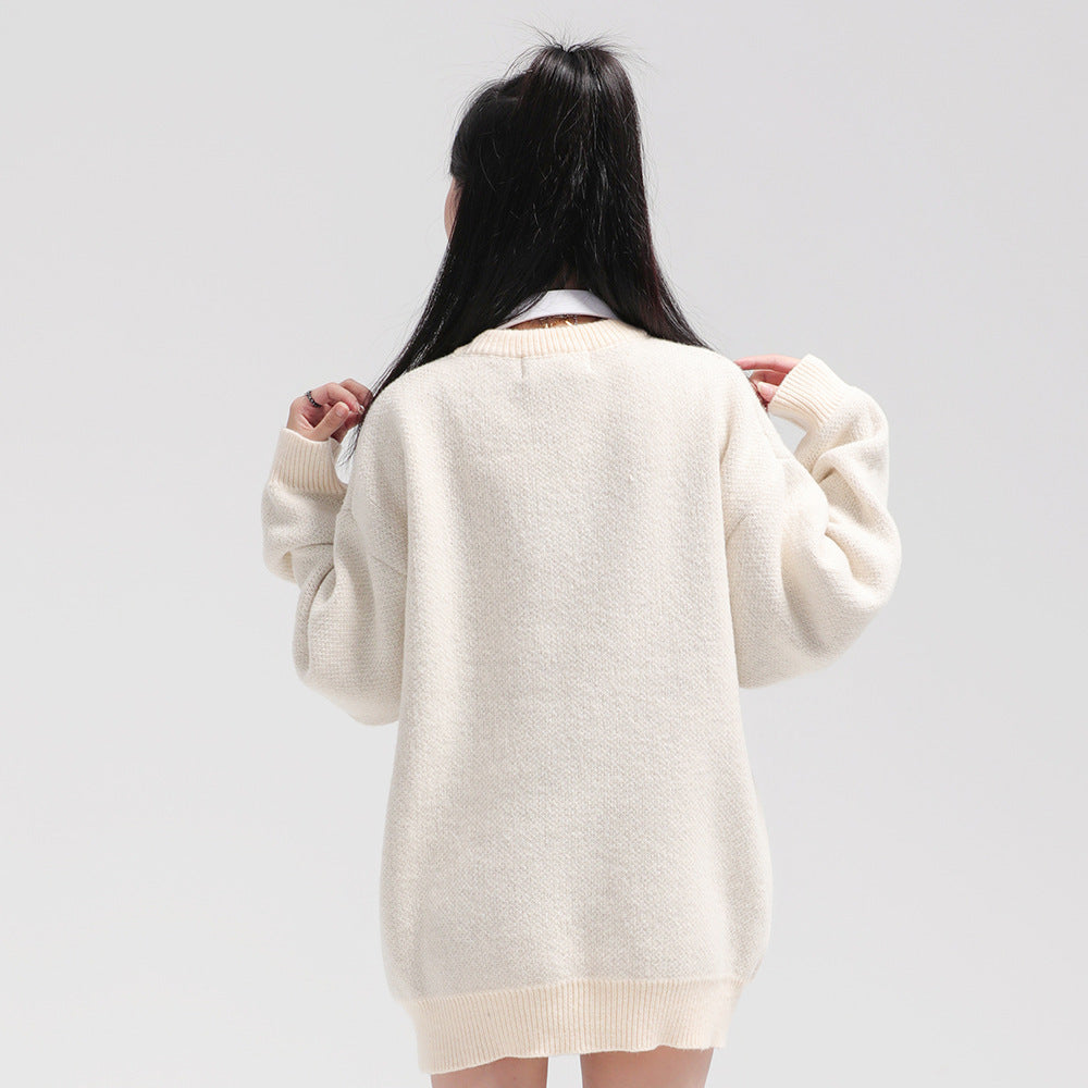 Amerikaanse Casual Standbeeld Engel Trui voor Dames