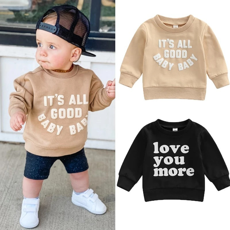 Kindermode Casual Sweatshirt met Tekst voor Baby's / Peuters