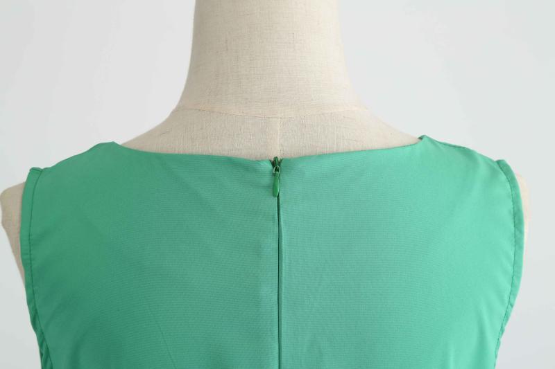 Retro Hepburn S50 Taille Swing Rok Jurk Stuur Riem