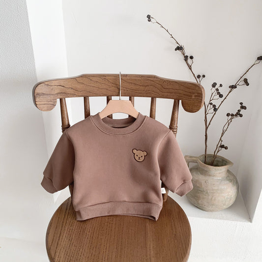 Gestreepte Sweatshirt met Geborduurde beer voor Baby's/Peuters
